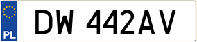 Trailer License Plate